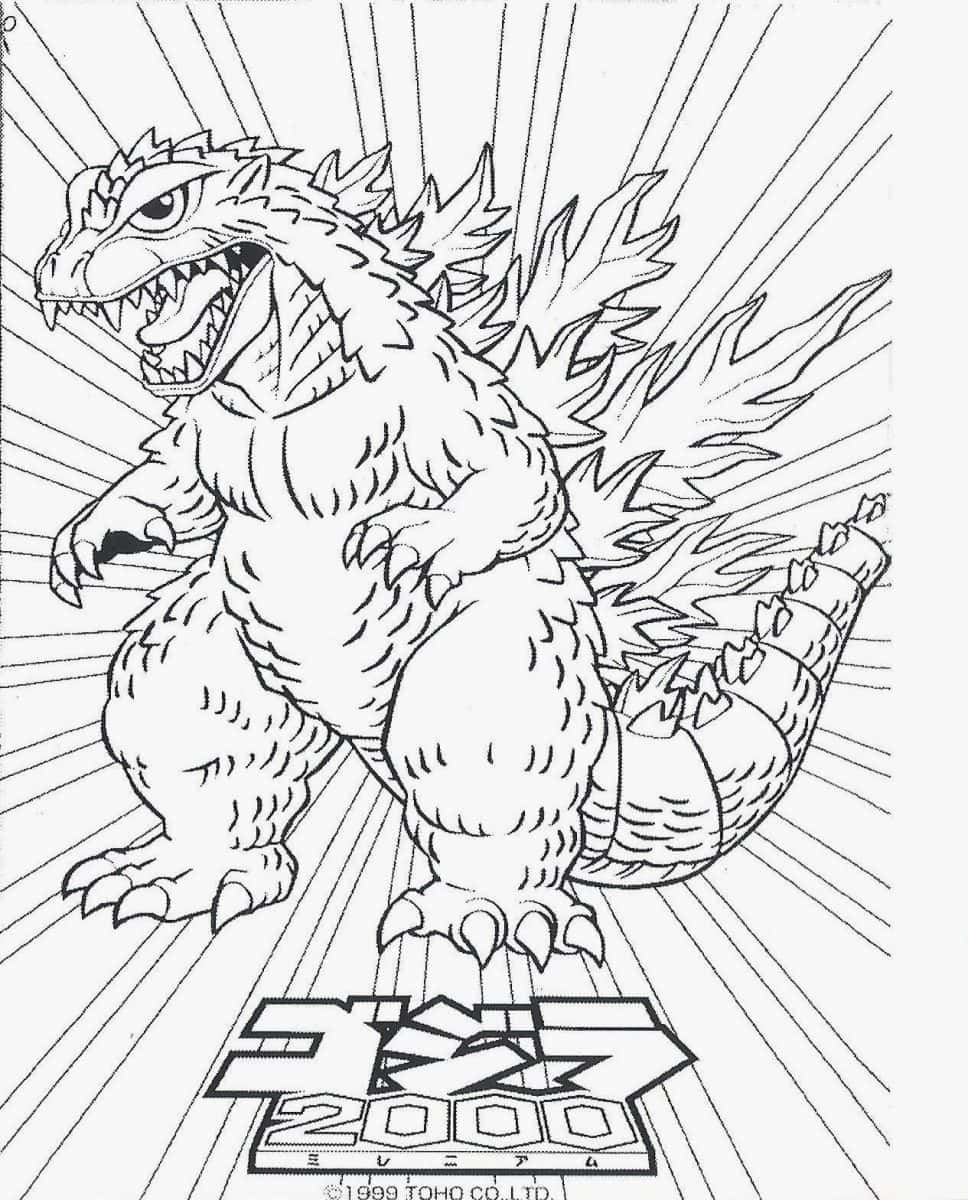 Free godzilla coloring pages