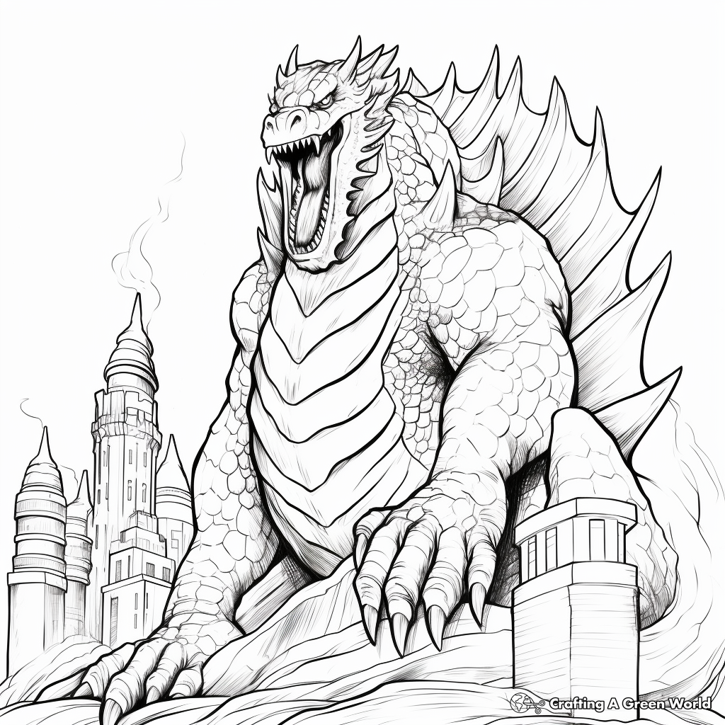 Godzilla coloring pages