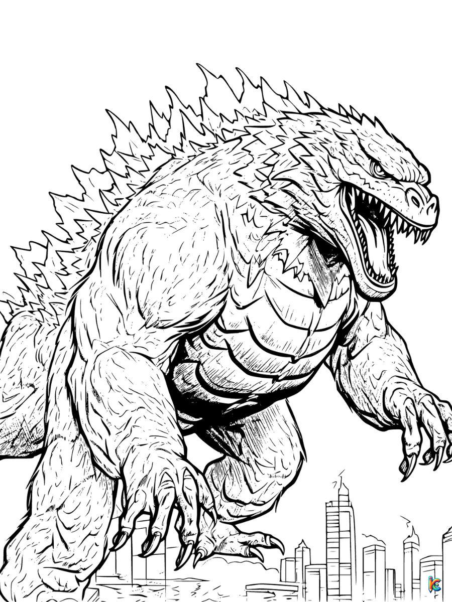 Godzilla coloring pages â