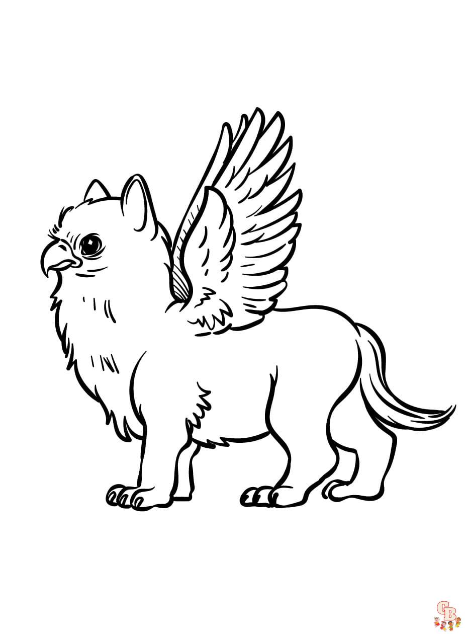 Printable griffin coloring pages free for kids and andults