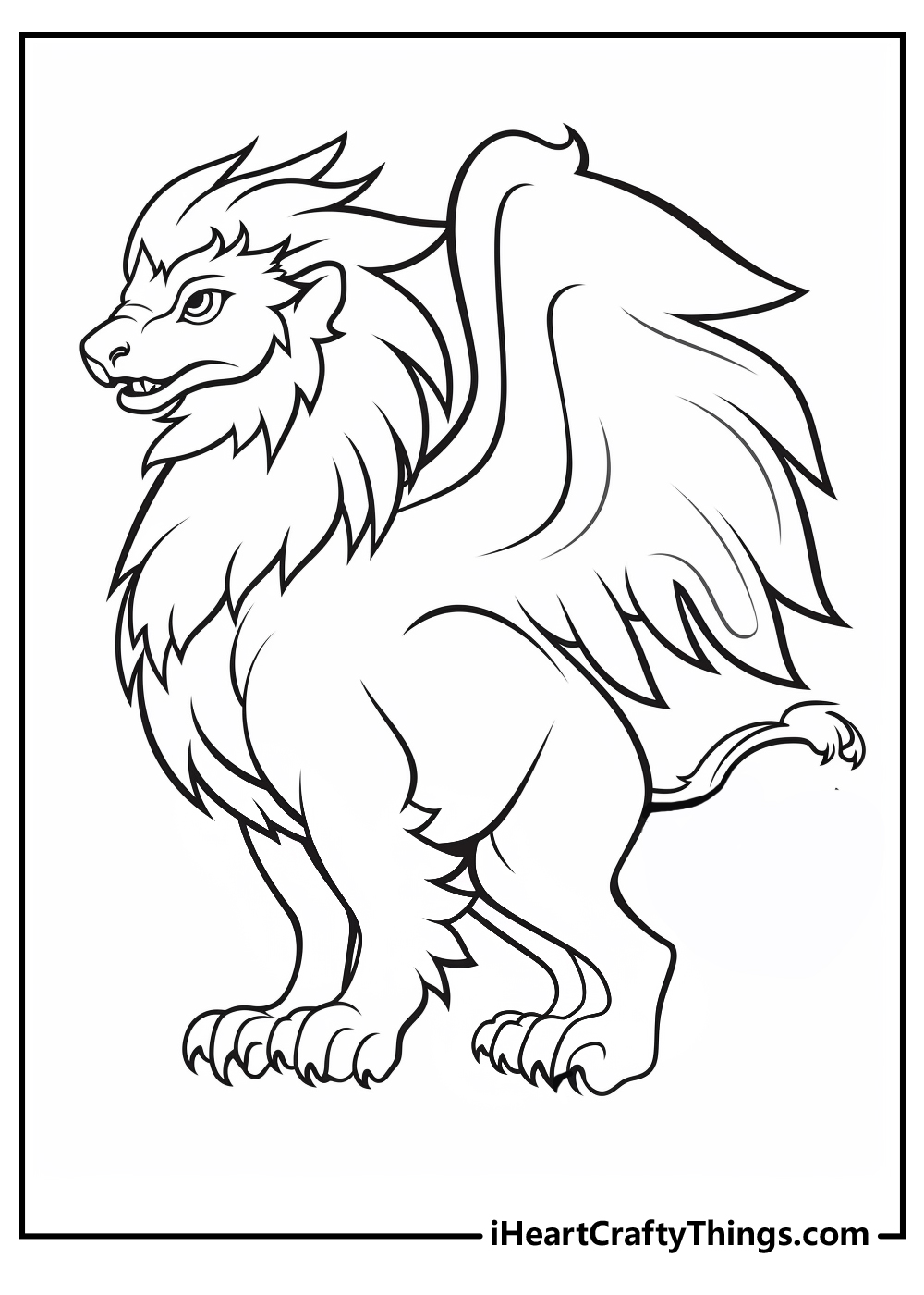 Griffin coloring pages free printables