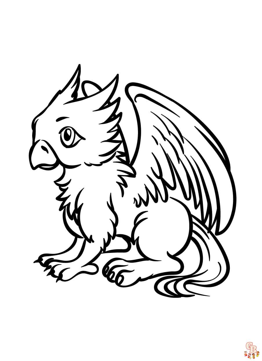 Printable griffin coloring pages free for kids and andults