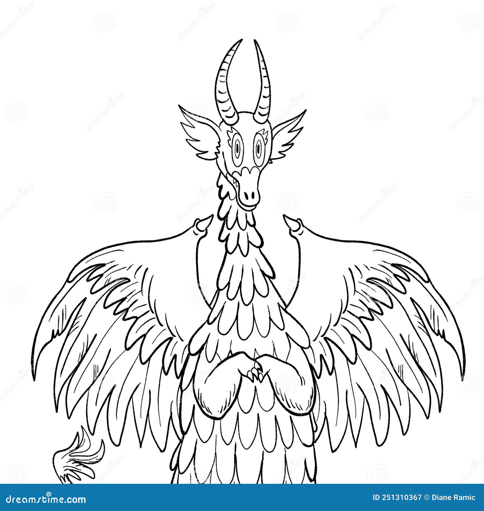 Coloring fantasy page stock photos