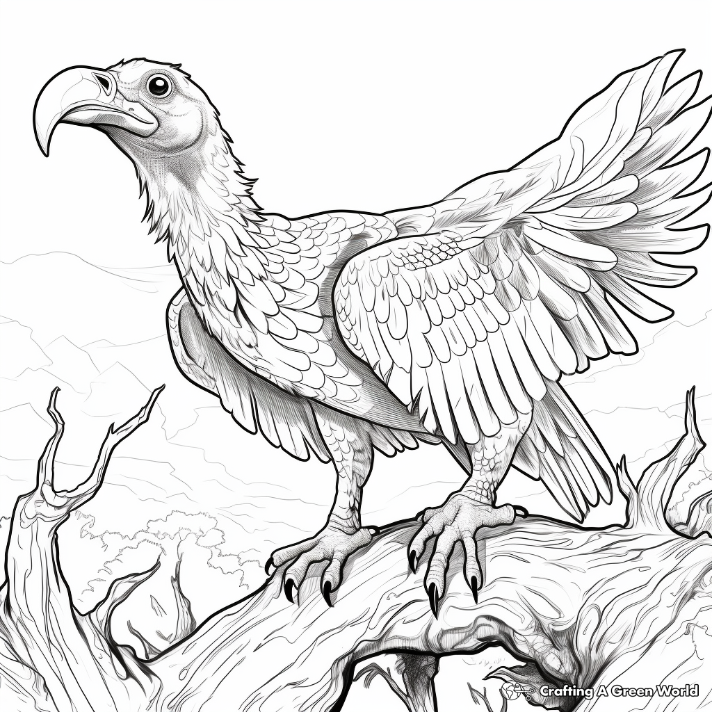 Vulture coloring pages