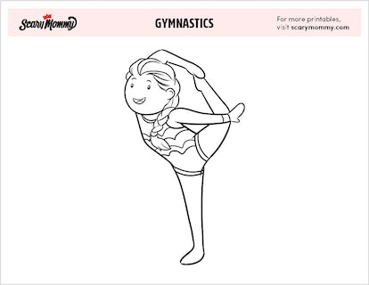Gymnastics coloring pages thatll have your little ones doing somersaults
