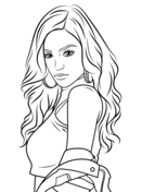 Hair coloring pages free printable pictures