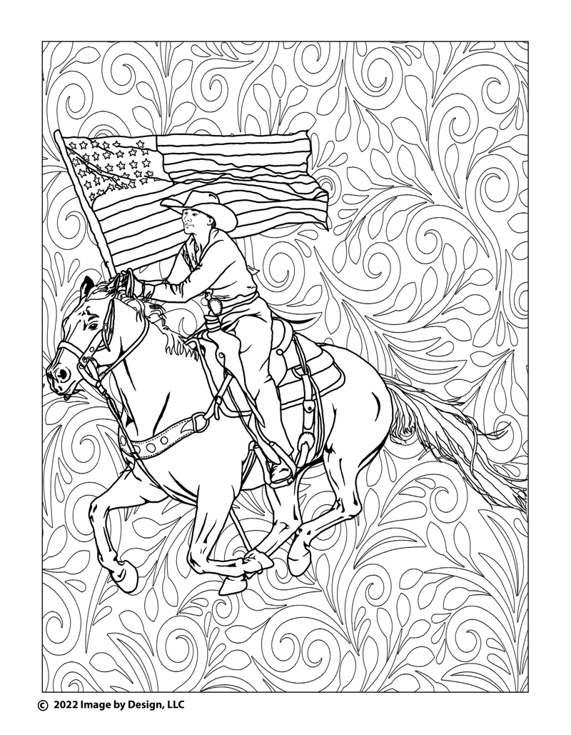 Patriot coloring page â tracy mattox authorartist graphic designer