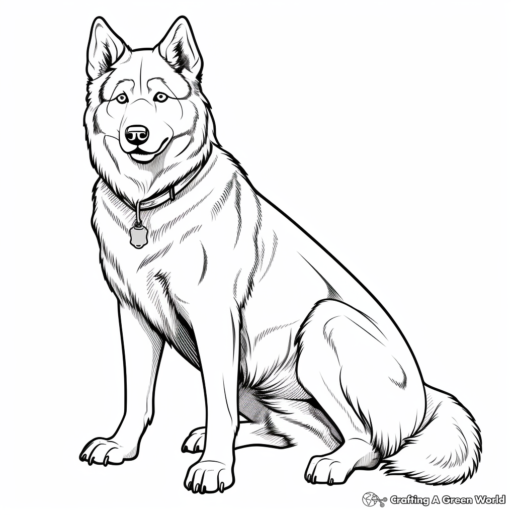 Dog for adults coloring pages
