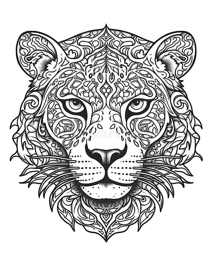Jaguar colouring stock illustrations â jaguar colouring stock illustrations vectors clipart