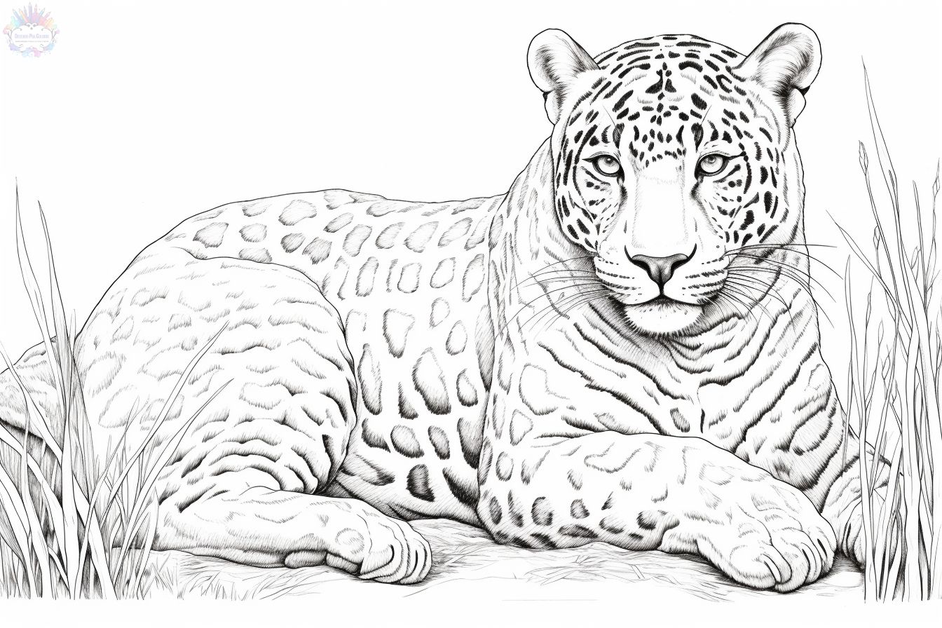 Jaguar coloring pages
