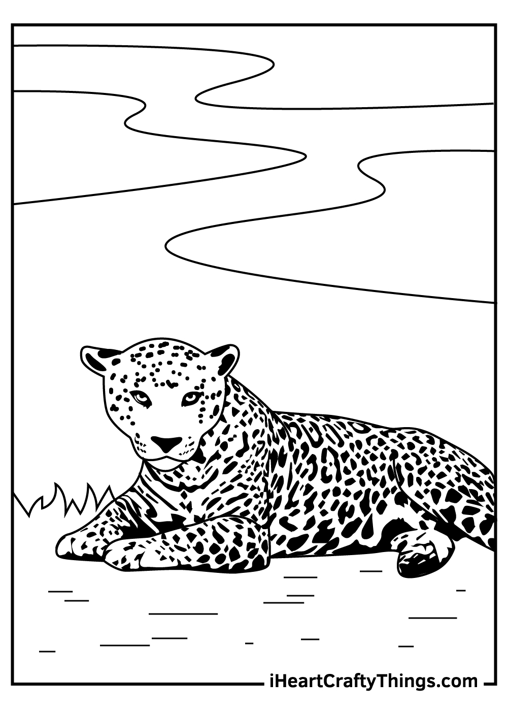 Jaguar coloring pages free printables