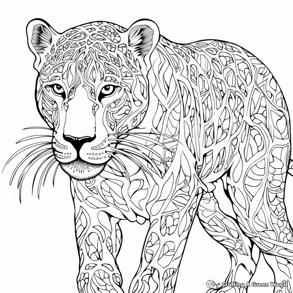 Panther coloring pages