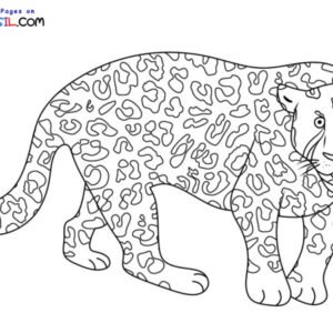 Leopard coloring pages printable for free download