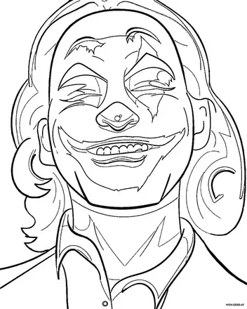 Popular joker coloring pages