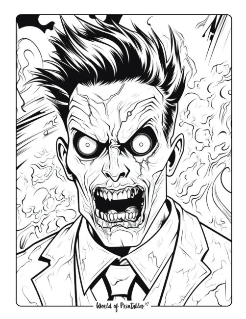 Horror coloring pages