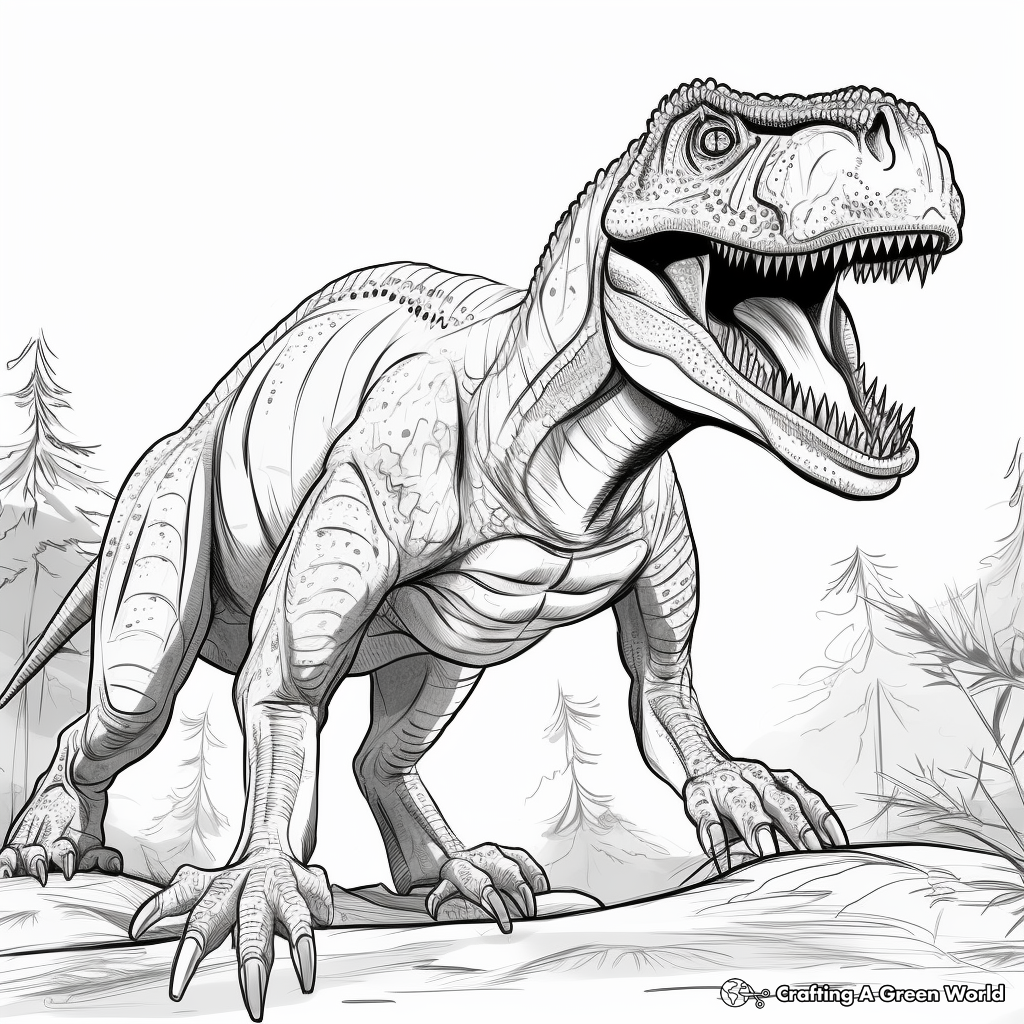 Allosaurus coloring pages