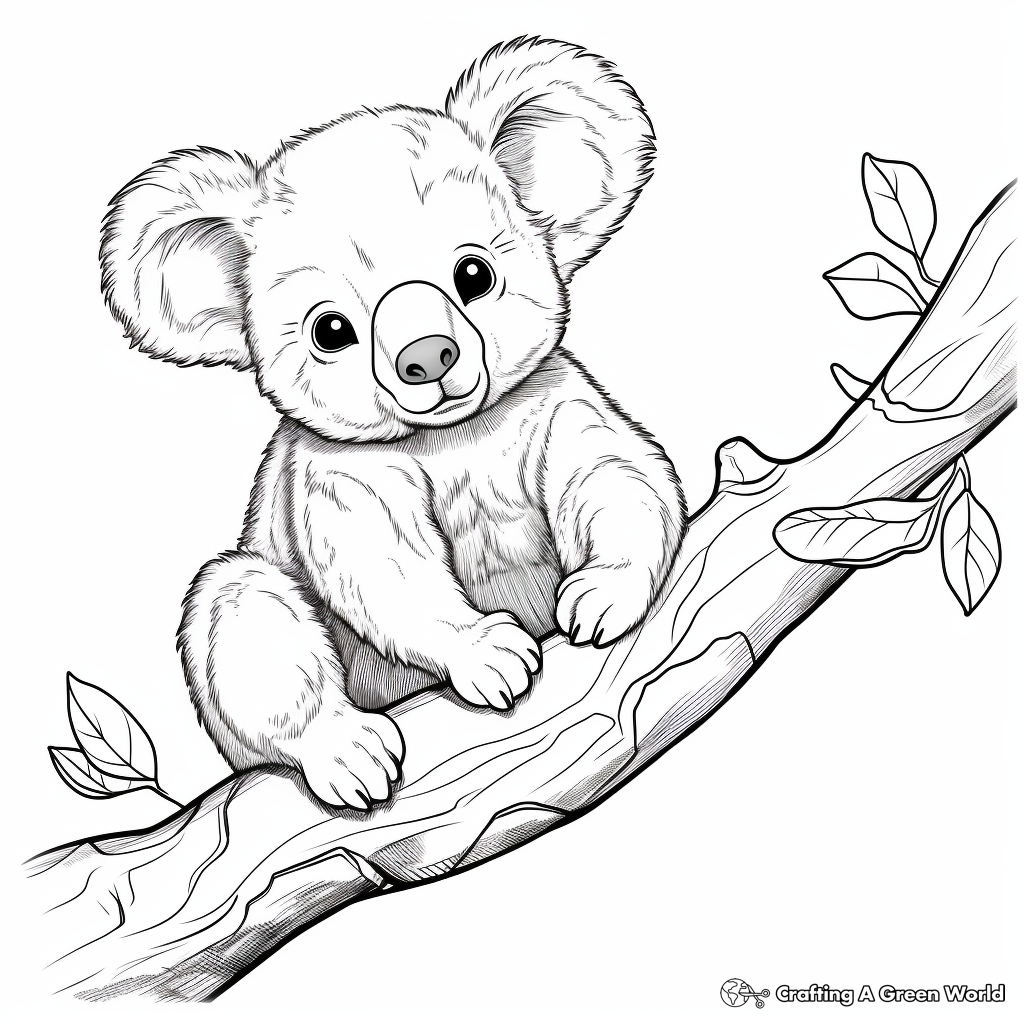 Koala coloring pages