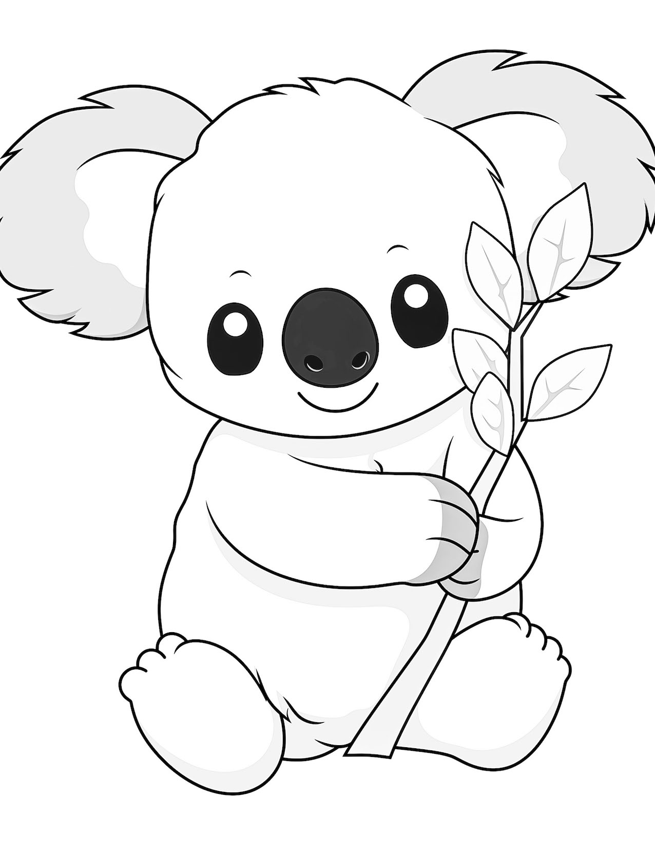 Adorable koala coloring pages for kids and adults