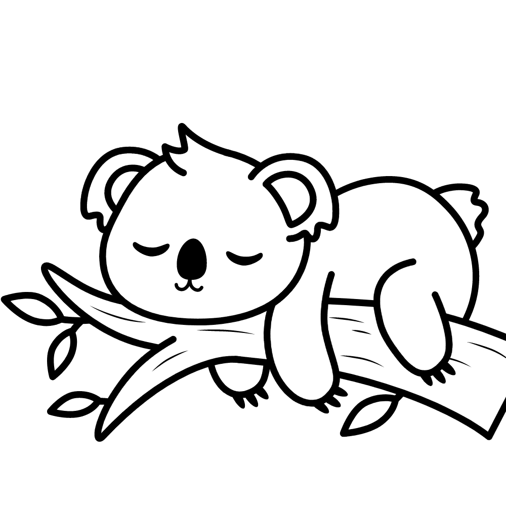 Koala coloring pages printable for free download