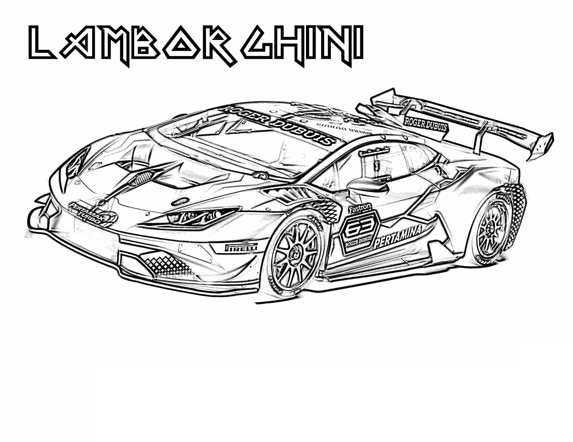 Lamborghini coloring pages