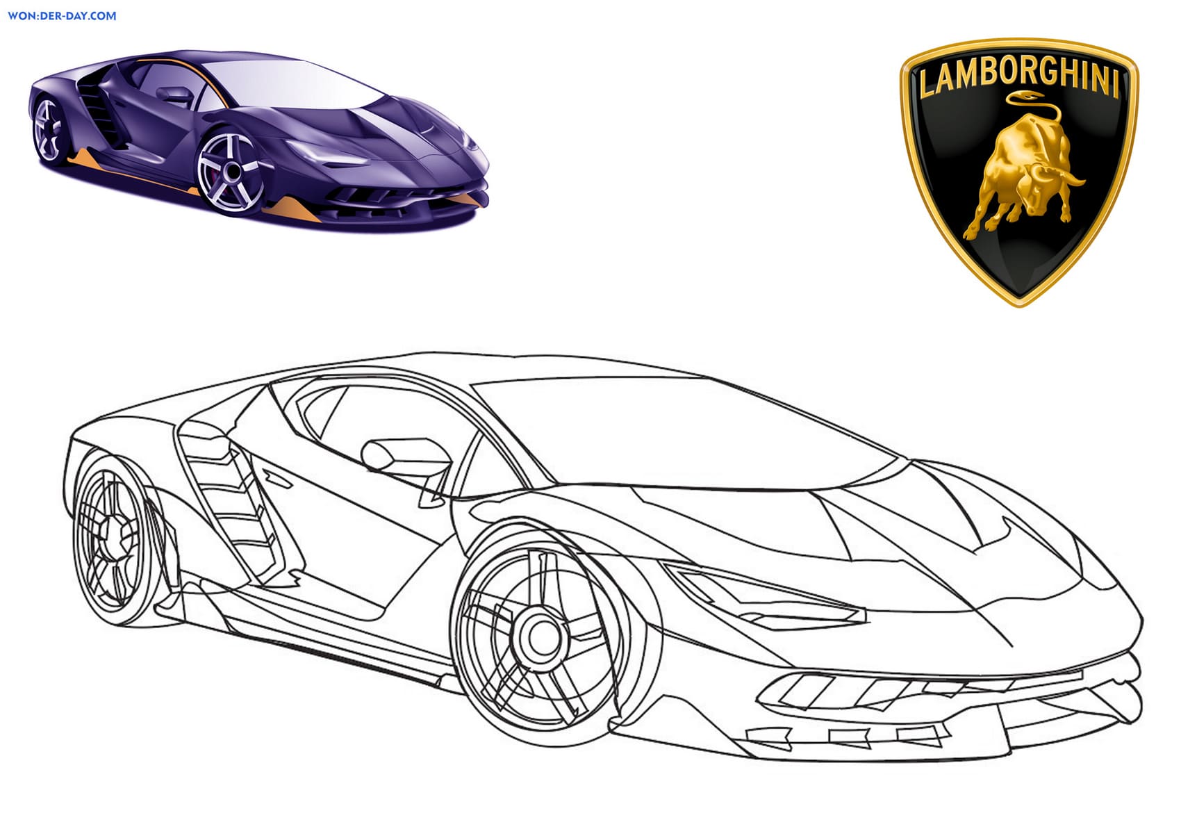 Lamborghini coloring pages