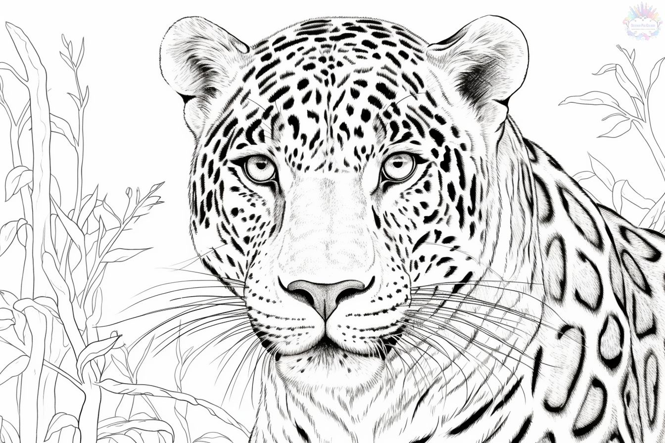 Jaguar coloring pages