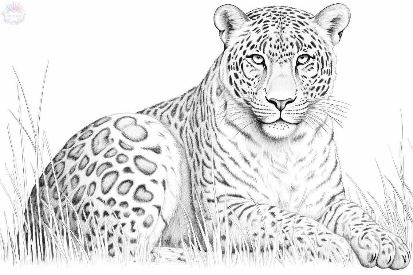 Jaguar coloring pages