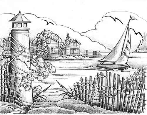Levels in relief wood carving