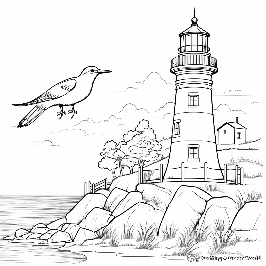 Seagull coloring pages