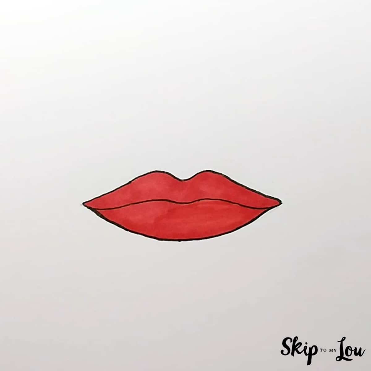 How to draw lips skip to my lou