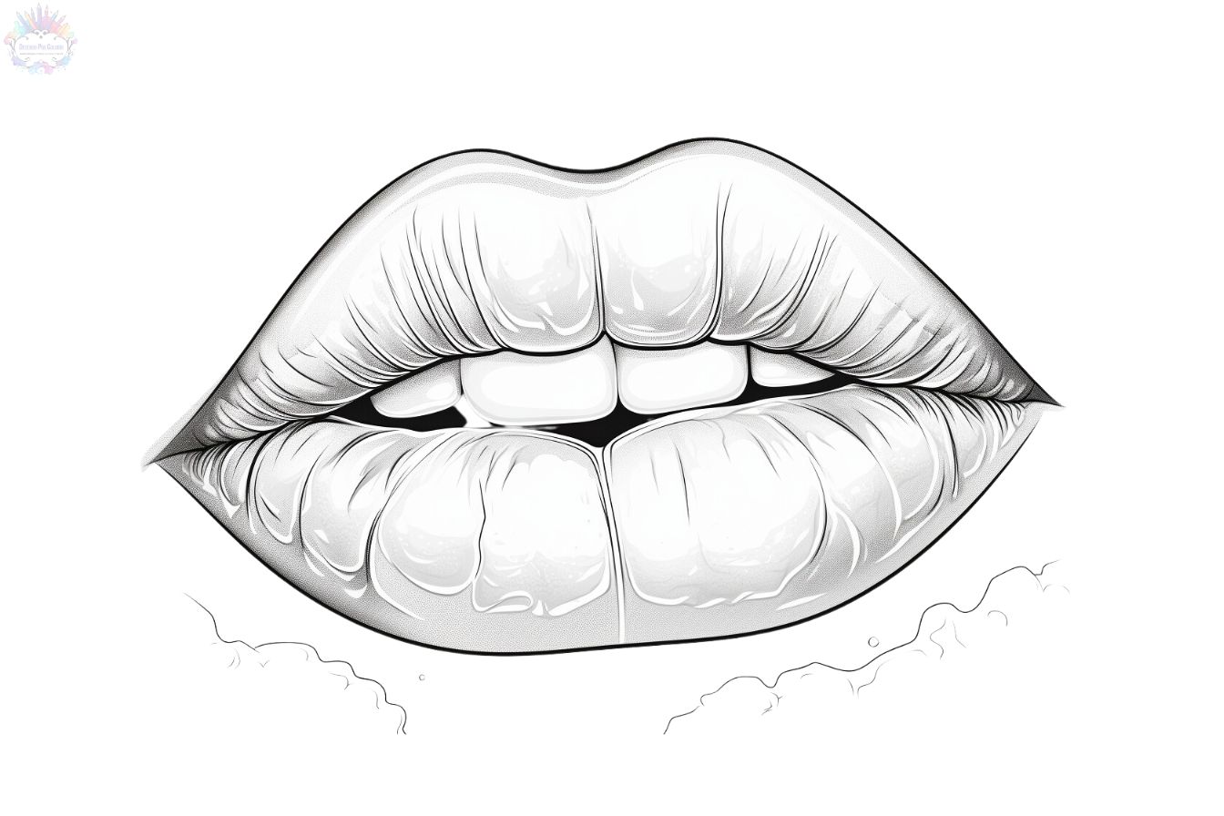 Mouth coloring pages