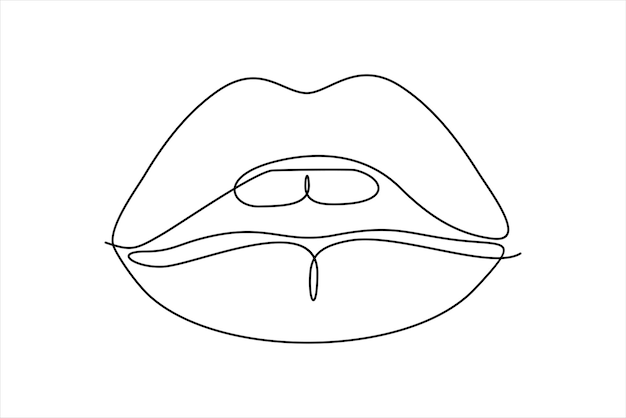 Realistic lips coloring pages images