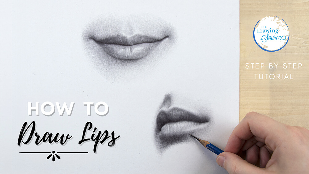 How to draw lips step by step