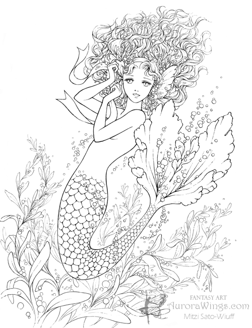 Gallery for realistic mermaid coloring pages mermaid coloring pages mermaid coloring cute coloring pages