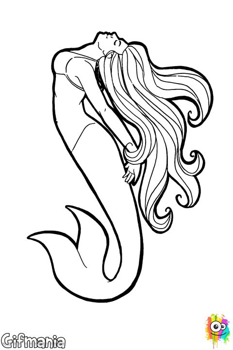 Realistic mermaid coloring pages realistic mermaid mermaid drawings mermaid coloring pages