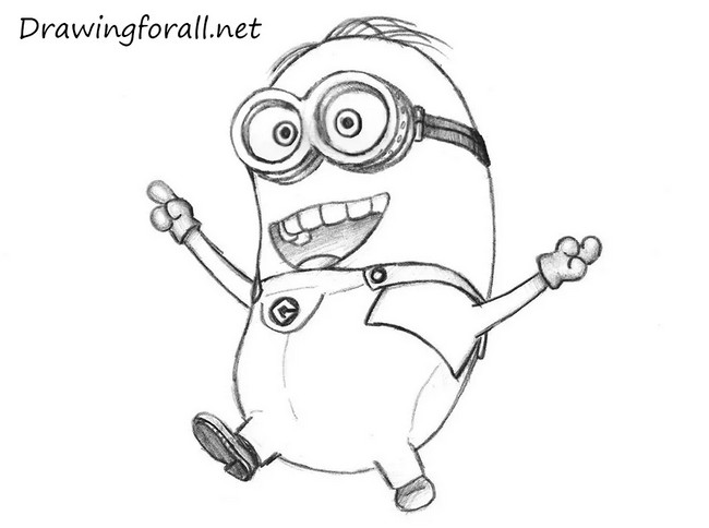 Easy minion drawings with step
