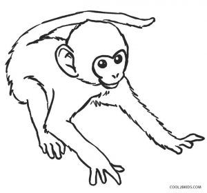 Free printable monkey coloring pages for kids coolbkids monkey coloring pages monkey drawing monster coloring pages