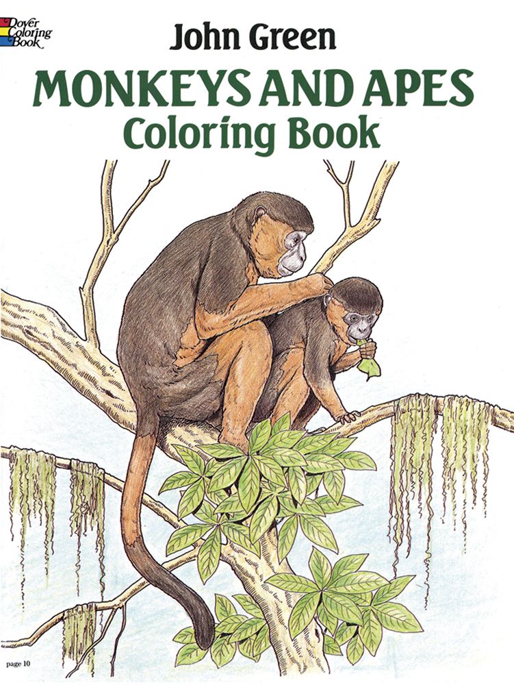 Onkeys and apes coloring book