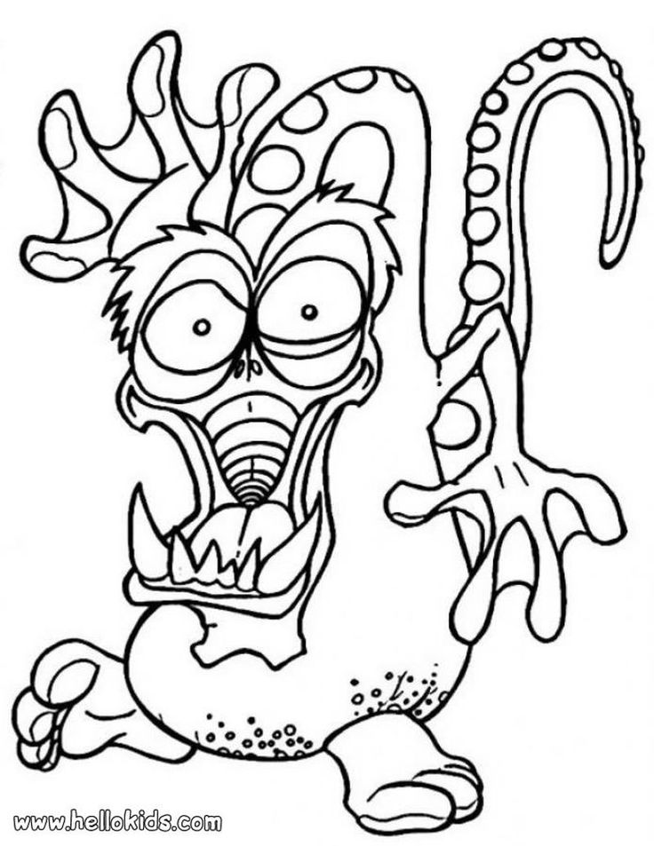Monster coloring pages pdf ideas for kids