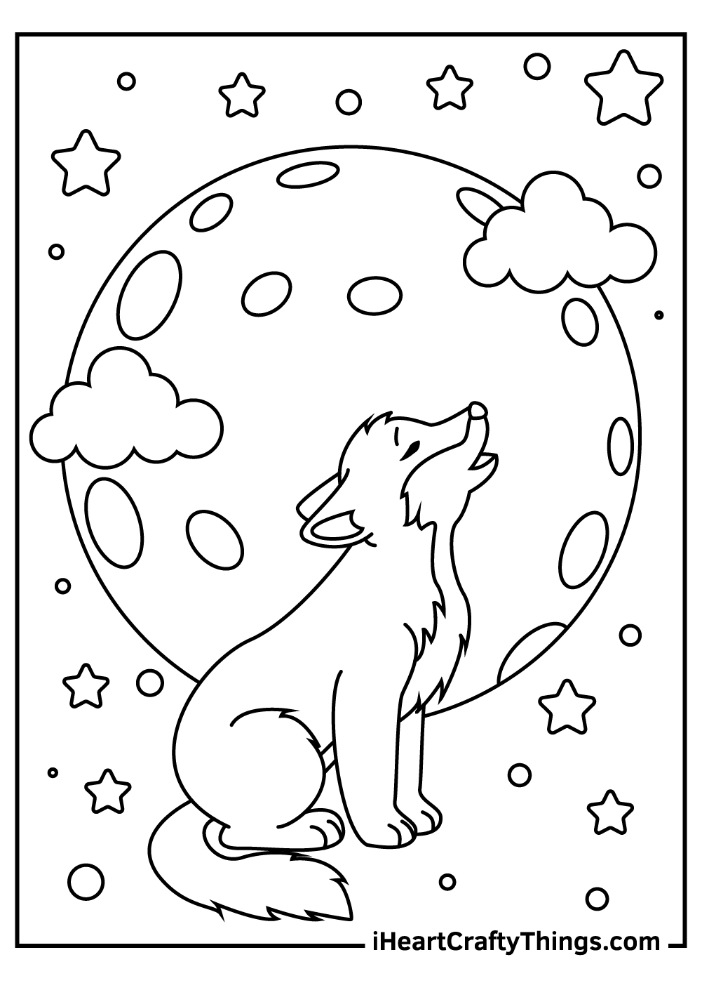 Moon coloring pages free printables