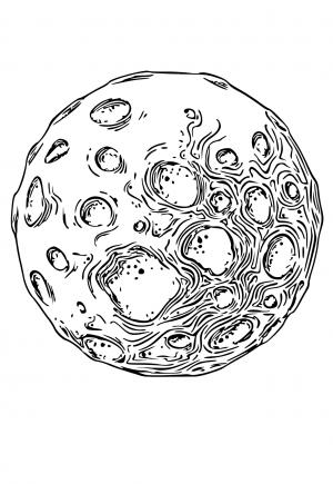 Free printable moon coloring pages for adults and kids