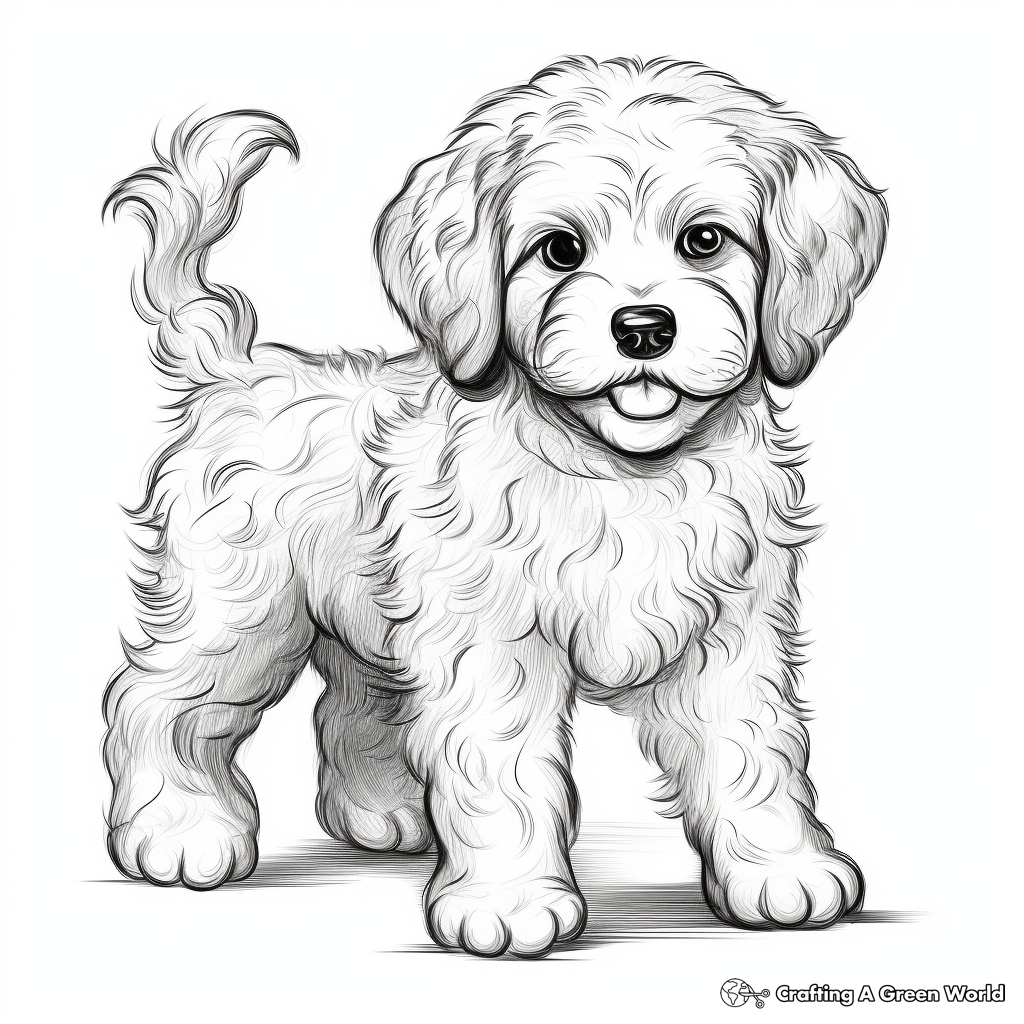 Dog realistic coloring pages