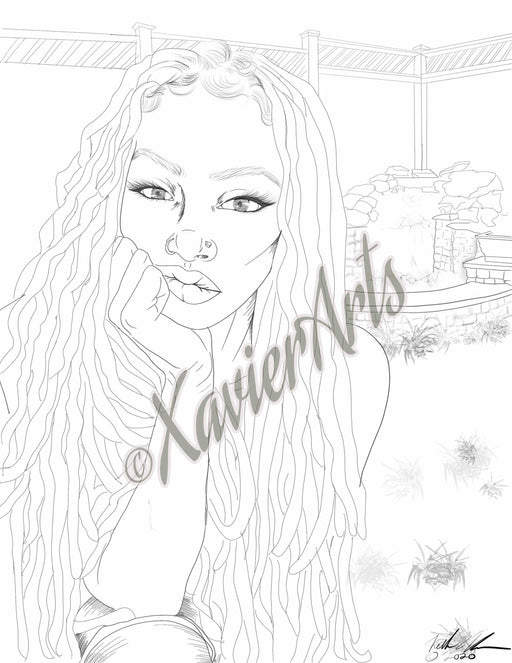 Black african american printable coloring sheets â