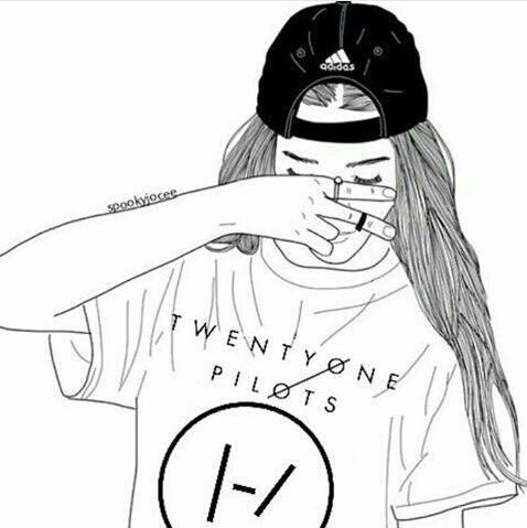 Outline drawing tumblr people coloring pages twenty one pilots tumblr coloring pages