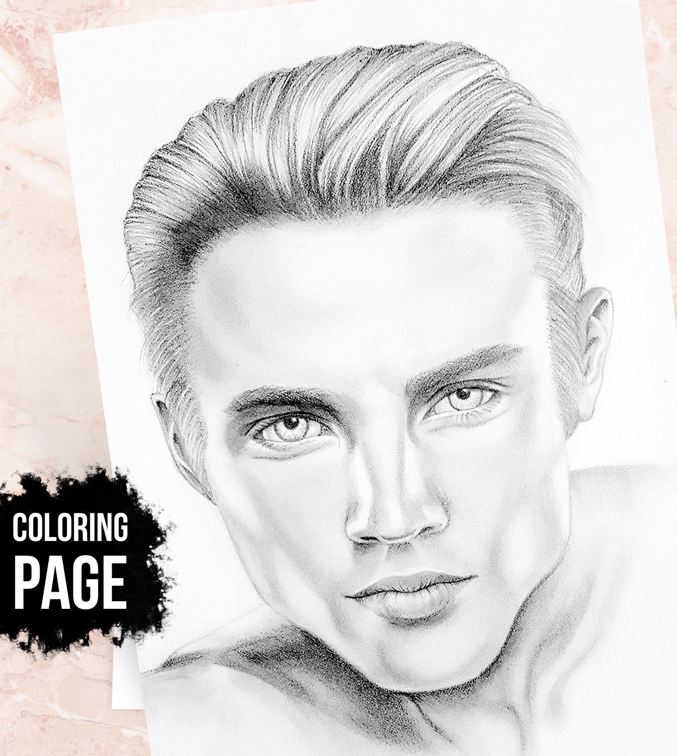Smartdrawings on x adorable man coloring page grayscale coloring book handsome man adults coloring pages printable check here