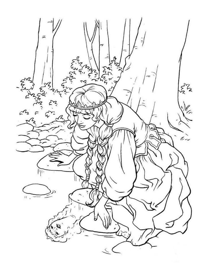 Enchanting princess coloring pages