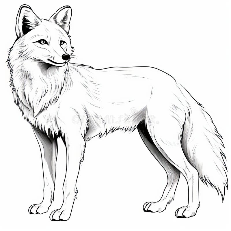 Red fox coloring page stock illustrations â red fox coloring page stock illustrations vectors clipart