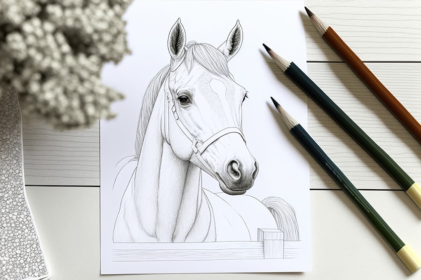 Horse coloring pages