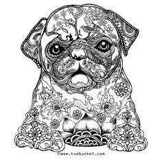 Coloring pugs ideas pugs coloring pages dog coloring page