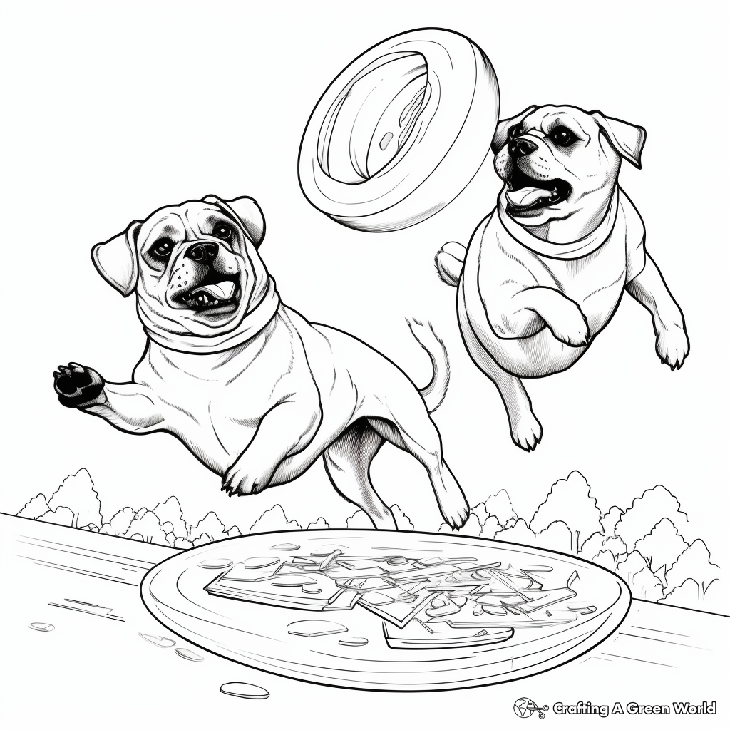 Adult pug coloring pages
